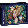 BLUEBIRD Puzzle Dáma a mačka 1000 dielikov BLUEBIRD Puzzle Dáma a mačka 1000 dielikov