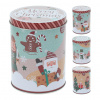 Matgroup Dóza plechová kulatá VÁNOČNÍ pr.10,5x14cm mix dekorů Matgroup Dóza plechová kulatá VÁNOČNÍ pr.10,5x14cm mix dekorů