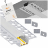 LED profil Berge hliníkový zapustený strieborný 2 m 17 mm LED profil Berge hliníkový zapustený strieborný 2 m 17 mm