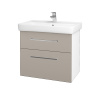 Dreja Kúpeľňová skrinka Q MAX SZZ2 70 - N01 Biela lesk / Úchytka T04 / N07 Stone Dreja Kúpeľňová skrinka Q MAX SZZ2 70 - N01 Biela lesk / Úchytka T04 / N07 Stone