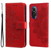 Peňaženkové kožené puzdro FLOWERS na Huawei Nova 9 SE - Červená Peňaženkové kožené puzdro FLOWERS na Huawei Nova 9 SE - Červená