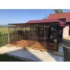 Dvoj-Voliéra DUAL-LINE 4X2M v hnedej farbe Dvoj-Voliéra DUAL-LINE 4X2M v hnedej farbe