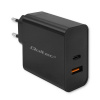 QOC Qoltec 52380 Super rýchla PD nabíjačka | 1xUSB-C | 1xUSB | 65W | 5-20V | 1,5-3,25A | čierna QOC Qoltec 52380 Super rýchla PD nabíjačka | 1xUSB-C | 1xUSB | 65W | 5-20V | 1,5-3,25A | čierna