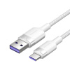 Kábel USB 2.0 A na USB-C 6A Vention CTOWF 1M (biely) Kábel USB 2.0 A na USB-C 6A Vention CTOWF 1M (biely)