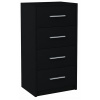 Komoda Matkam BODO 40 x 35 x 75cm matná čierna (Komoda BODO 4S BLACK, 40 cm, polica do zásuvky UFC) Komoda Matkam BODO 40 x 35 x 75cm matná čierna (Komoda BODO 4S BLACK, 40 cm, polica do zásuvky UFC)