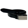 Čierny automatický pánsky kožený opasok, 120 cm Čierny automatický pánsky kožený opasok, 120 cm