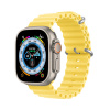 Dux Ducis silikónový remienok Ocean Wave pre Apple Watch 8 / 7 / 6 / 5 / 4 / 3 / 2 / SE (41/40/38 mm) - žltý Dux Ducis silikónový remienok Ocean Wave pre Apple Watch 8 / 7 / 6 / 5 / 4 / 3 / 2 / SE (41/40/38 mm) - žltý