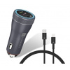 Adaptér CONNECT IT InCarz DUPLEX do auta, 2x USB-C, 1x Lightning Adaptér CONNECT IT InCarz DUPLEX do auta, 2x USB-C, 1x Lightning