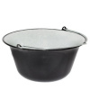 Smaltovaný kotol na guláš – 30 L, priemer 51 cm, čierny smalt, hrubý plech Smaltovaný kotol na guláš – 30 L, priemer 51 cm, čierny smalt, hrubý plech