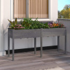 vidaXL Kvetináč s vložkou sivý 161x45x76 cm jedľový masív vidaXL Kvetináč s vložkou sivý 161x45x76 cm jedľový masív