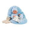 Bábika Llorens NICO s vankúšikom a medvedíkom 73807, 40 cm Bábika Llorens NICO s vankúšikom a medvedíkom 73807, 40 cm