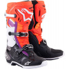 Čižmy ALPINESTARS Tech 10 čierno červeno oranžovo biele Čižmy ALPINESTARS Tech 10 čierno červeno oranžovo biele