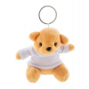 TeddyFob prívesok na kľúče s plyšovým medvedíkom, biela TeddyFob prívesok na kľúče s plyšovým medvedíkom, biela