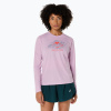 Dámske bežecké tričko Longsleeve ASICS Fujitrail Logo light ube Dámske bežecké tričko Longsleeve ASICS Fujitrail Logo light ube
