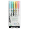 Zvýrazňovač, sada, 1,0 3,5 mm, obojstranný, ZEBRA Mildliner Fluorescent, 5 farieb Zvýrazňovač, sada, 1,0 3,5 mm, obojstranný, ZEBRA Mildliner Fluorescent, 5 farieb