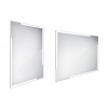 Nimco - Zrkadlo s LED osvetlením, 60x80 cm, hranaté, alumínium ZP 14002 Nimco - Zrkadlo s LED osvetlením, 60x80 cm, hranaté, alumínium ZP 14002