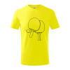 Rakety na stolný tenis jedným ťahom - Tričko detské bavlnené - 158 cm/12 rokov ( Citrónová ) Rakety na stolný tenis jedným ťahom - Tričko detské bavlnené - 158 cm/12 rokov ( Citrónová )