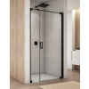RONAL CADURA BLACK CA31C 140cm pravé dvere do niky alebo do kombinácie / sprchový kút rohový, profil čierny - 07 – sklo číre RONAL CADURA BLACK CA31C 140cm pravé dvere do niky alebo do kombinácie / sprchový kút rohový, profil čierny - 07 – sklo číre