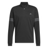 adidas 3 Stripe Zip Top Mens White/Black 2XL adidas 3 Stripe Zip Top Mens White/Black 2XL