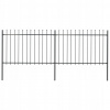 Plot vidaXL s hrotmi, oceľový, 3,4 x 1,2 m Plot vidaXL s hrotmi, oceľový, 3,4 x 1,2 m