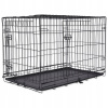 Dog Fantasy klietka skládacia L čierná 2 dvere 91 x 56 x 63 cm Dog Fantasy klietka skládacia L čierná 2 dvere 91 x 56 x 63 cm