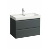 Laufen Meda skrinka 78.4x44.8x51.5 cm závesná kúpeľňová skrinka pod umývadlo sivá H4216120112661 Laufen Meda skrinka 78.4x44.8x51.5 cm závesná kúpeľňová skrinka pod umývadlo sivá H4216120112661
