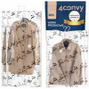 4CONVY 4x Závesný vákuové vrece na oblečenie s vešiakom 70x140 cm a 70x100 cm 4CONVY 4x Závesný vákuové vrece na oblečenie s vešiakom 70x140 cm a 70x100 cm