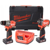 Milwaukee M12 FUEL Sada M12FPP2X2-402X: M12 FPD2-0 + FCIWF12G3 (12V / 2x 4,0Ah) Milwaukee M12 FUEL Sada M12FPP2X2-402X: M12 FPD2-0 + FCIWF12G3 (12V / 2x 4,0Ah)