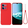 Kryt Xiaomi Redmi 15C 4G / 5G / Poco C85 silikónový červený Kryt Xiaomi Redmi 15C 4G / 5G / Poco C85 silikónový červený