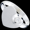 Silver.ag Prsteň strieborný, CZ, srdce R2394 Silver.ag Prsteň strieborný, CZ, srdce R2394