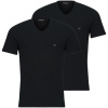 Emporio Armani Tričká s krátkym rukávom 2-PACK CREW NECK T-SHIRT AF14132 Čierna Emporio Armani Tričká s krátkym rukávom 2-PACK CREW NECK T-SHIRT AF14132 Čierna