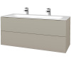 Dreja Umývadlová skrinka VARIANTE SZZ2 120 pre úmyvadlo Finon - M05 Béžová mat / M05 Béžová mat Dreja Umývadlová skrinka VARIANTE SZZ2 120 pre úmyvadlo Finon - M05 Béžová mat / M05 Béžová mat