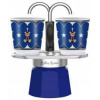 Bialetti Joyful Christmas Mini Express 2TZ (100 ml) + 2 šálky modrý Bialetti Joyful Christmas Mini Express 2TZ (100 ml) + 2 šálky modrý