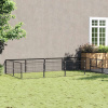 zahrada-XL Koterec pre psy čierny 8 m² oceľ 3082111 zahrada-XL Koterec pre psy čierny 8 m² oceľ 3082111