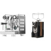 Rocket Espresso Appartamento, white + Eureka Mignon Specialita, WD black, walnut Rocket Espresso Appartamento, white + Eureka Mignon Specialita, WD black, walnut