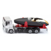 Siku Super 2715 nákladné auto MAN s motorovým člnom 1:50 Siku Super 2715 nákladné auto MAN s motorovým člnom 1:50