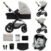 KINDERKRAFT Kočík kombinovaný 3v1 Moov 2 XL Air Grey KINDERKRAFT Kočík kombinovaný 3v1 Moov 2 XL Air Grey