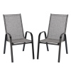 Garden Line Sada 2 zahradních židlí TITANIUM šedá Garden Line Sada 2 zahradních židlí TITANIUM šedá