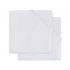 Jollein Chránič matraca 40/50 x 80/90 cm 2 ks White Jollein Chránič matraca 40/50 x 80/90 cm 2 ks White