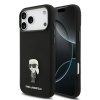 Karl Lagerfeld Liquid Silicone Metal Ikonik zadný kryt pre iPhone 17 Pro Max Black Karl Lagerfeld Liquid Silicone Metal Ikonik zadný kryt pre iPhone 17 Pro Max Black