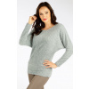 Litex Dámsky sveter s dlhým rukávom 7F140 šedá XL Litex Dámsky sveter s dlhým rukávom 7F140 šedá XL