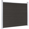Plotový dílec WPC 180 x 146 cm černý Černý 148984 Plotový dílec WPC 180 x 146 cm černý Černý 148984
