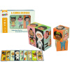 LEAN TOYS Drevené kocky Usporiadajte postavy 6 kusov farebné puzzle LEAN TOYS Drevené kocky Usporiadajte postavy 6 kusov farebné puzzle
