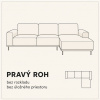 KT Dostupný Nábytok Rafaelo 340 x 200cm Orientácia rohu: Pravý roh KT Dostupný Nábytok Rafaelo 340 x 200cm Orientácia rohu: Pravý roh