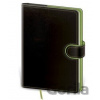 Helma 365 Bodkovaný zápisník Flip B6 (M) čierno/zelený Helma 365 Bodkovaný zápisník Flip B6 (M) čierno/zelený