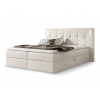 Wilsondo Čalúnená boxspring manželská posteľ s vrchným matracom Dancer - krémová Rozmer: 200x200 Wilsondo Čalúnená boxspring manželská posteľ s vrchným matracom Dancer - krémová Rozmer: 200x200