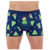 Pánske vianočné boxerky modré Angry, veľ. M Pánske vianočné boxerky modré Angry, veľ. M