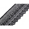 Bavlnená čipka paličkovaná šírka 10,5; 11,5 cm čierna 13.5m Bavlnená čipka paličkovaná šírka 10,5; 11,5 cm čierna 13.5m