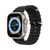 Dux Ducis silikónový remienok Ocean Wave pre Apple Watch 8 / 7 / 6 / 5 / 4 / 3 / 2 / SE (45/44/42 mm) - čierny Dux Ducis silikónový remienok Ocean Wave pre Apple Watch 8 / 7 / 6 / 5 / 4 / 3 / 2 / SE (45/44/42 mm) - čierny