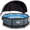 Bazén so strieškou a filtráciou Stone pool Exit Toys kruhový oceľová konštrukcia 244*76 cm šedý od 6 rokov Bazén so strieškou a filtráciou Stone pool Exit Toys kruhový oceľová konštrukcia 244*76 cm šedý od 6 rokov